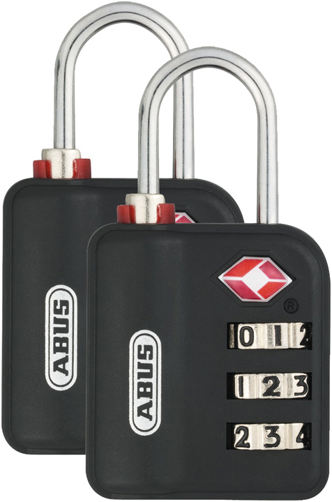 thumbnail image 2 of ABUS 147TSA Official TSA Combination Padlock – 33mm – Black Luggage Lock 2 of 6