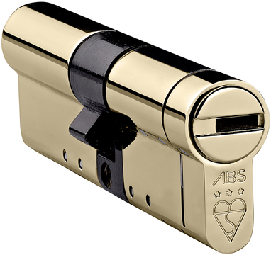 Avocet ABS 3 Star - Euro Double Cylinder 35 - 40 (75mm Polished Brass) | DC3AB4035PB by Avocet
