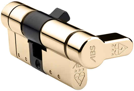 Avocet ABS 3 Star - Euro Thumbturn Cylinder 35 - 60 (95mm Polished Brass) | DC3AB6035PBQT by Avocet