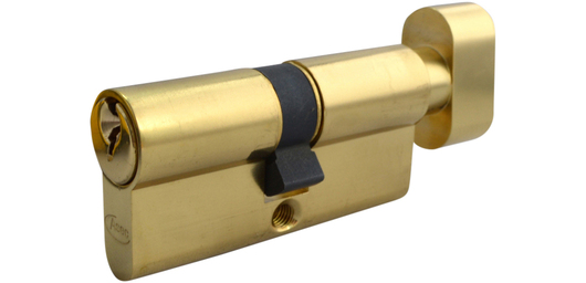 Asec 5 Pin - Euro Thumbturn Cylinder 30 - 30 (60mm Polished Brass) | AL-AS1370KA by Asec