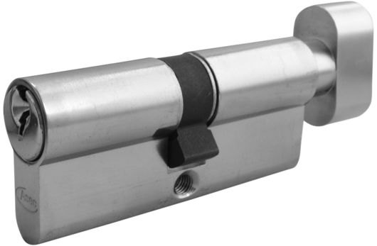 Asec 5 Pin - Euro Thumbturn Cylinder 35 - 45 (80mm Nickel Plated) | AL-AS1399KA by Asec