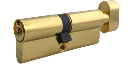 Asec 5 Pin - Euro Thumbturn Cylinder 40 - 50 (90mm Polished Brass) | AL-AS1396KA by Asec