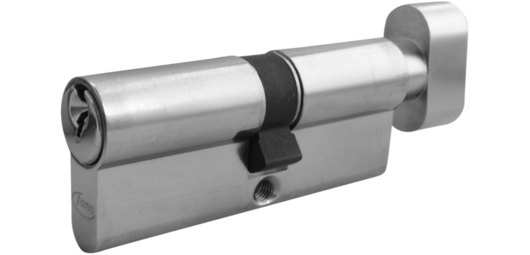 Asec 5 Pin - Euro Thumbturn Cylinder 45 - 35 (80mm Nickel Plated) | AL-AS1398KA by Asec