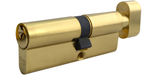 Asec 5 Pin - Euro Thumbturn Cylinder 55 - 35 (90mm Polished Brass) | AL-AS1392KA by Asec