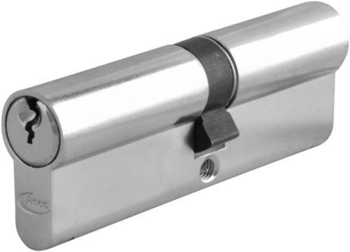 Asec 6 Pin - Euro Double Cylinder 45 - 45 (90mm Nickel Plated) | AL-AS1436KA by Asec