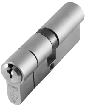 Asec Kite - Euro Double Cylinder 40 - 40 (80mm Nickel Plated) | AL-AS10138KA by Asec