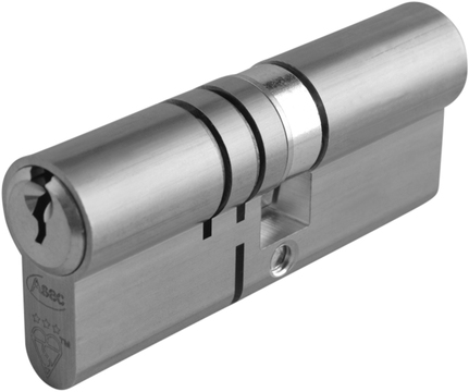 Asec Kite Elite - Euro Double Cylinder 35 - 35 (70mm Nickel Plated) | AL-AS10332KA by Asec