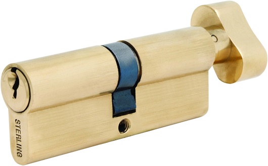 Sterling 5 Pin - Euro Thumbturn Cylinder 35 - 35 (70mm Polished Brass) | ETB3535 by Sterling