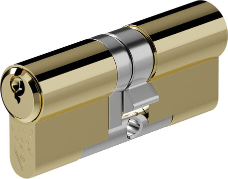 EVVA EPS 3 Star - Euro Double Cylinder 61 - 31 (92mm Polished Brass) | L26419M-PB-KA by EVVA