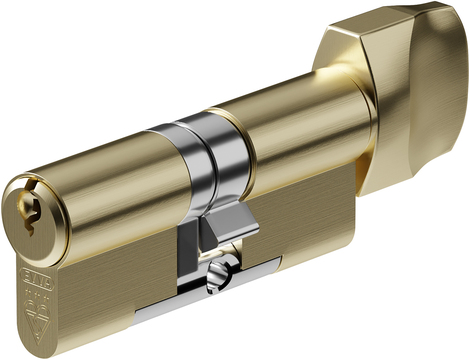 EVVA EPS 3 Star - Euro Thumbturn Cylinder 56 - 36 (92mm Satin Brass) | L26412M-SB-KA by EVVA