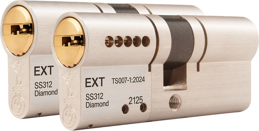 Mul-T-Lock MTL300 Break Secure 3XP Pro 3 Star - Euro Double Cylinder 36 - 36 (72mm Satin Nickel) | 59091003-P by Mul-T-Lock