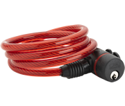 Burg Wachter 1260 - Red Cable Bike Lock